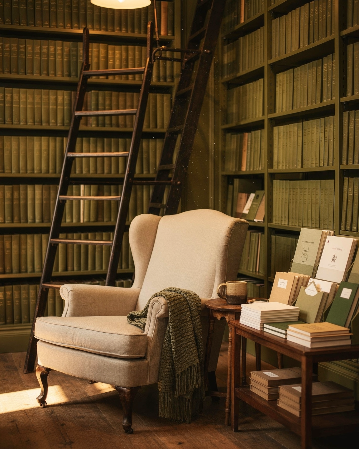 Folio Books & Stationery — warm, shelf-lined interior in Bangsar