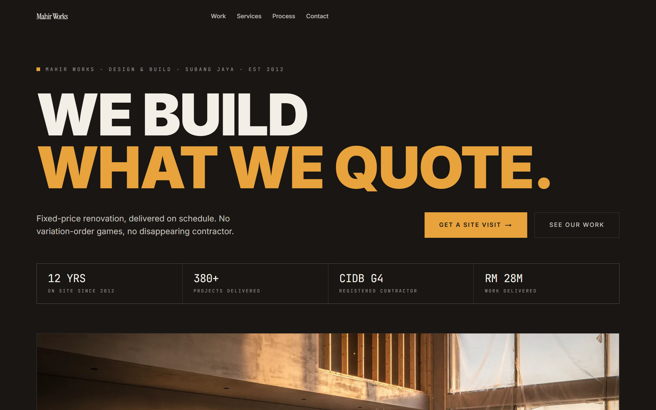 Forge template — live site preview