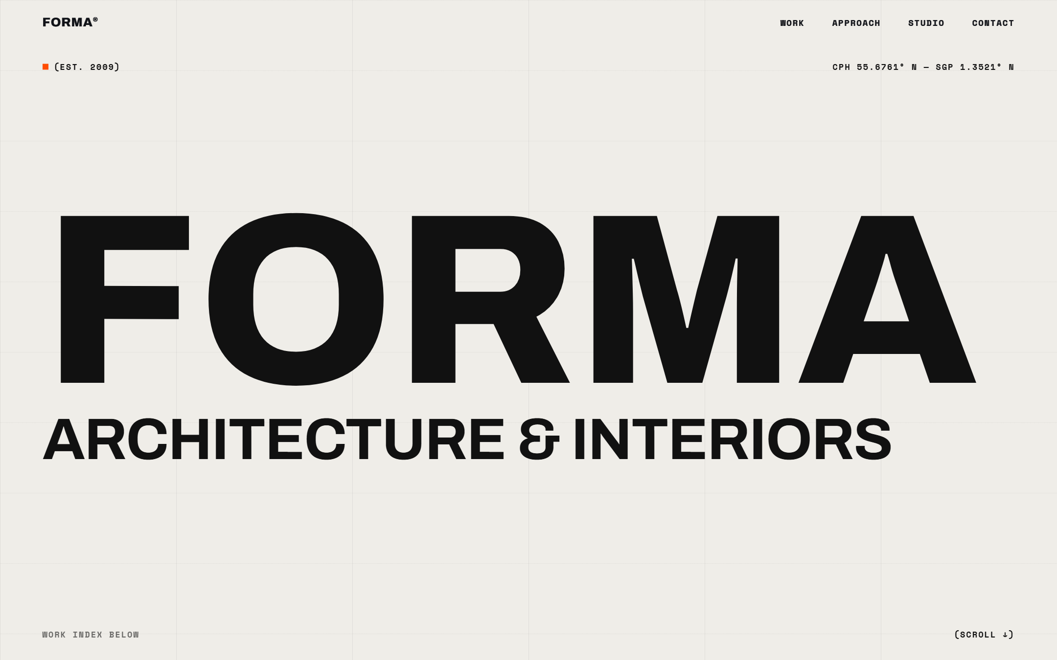 Forma template — live site preview