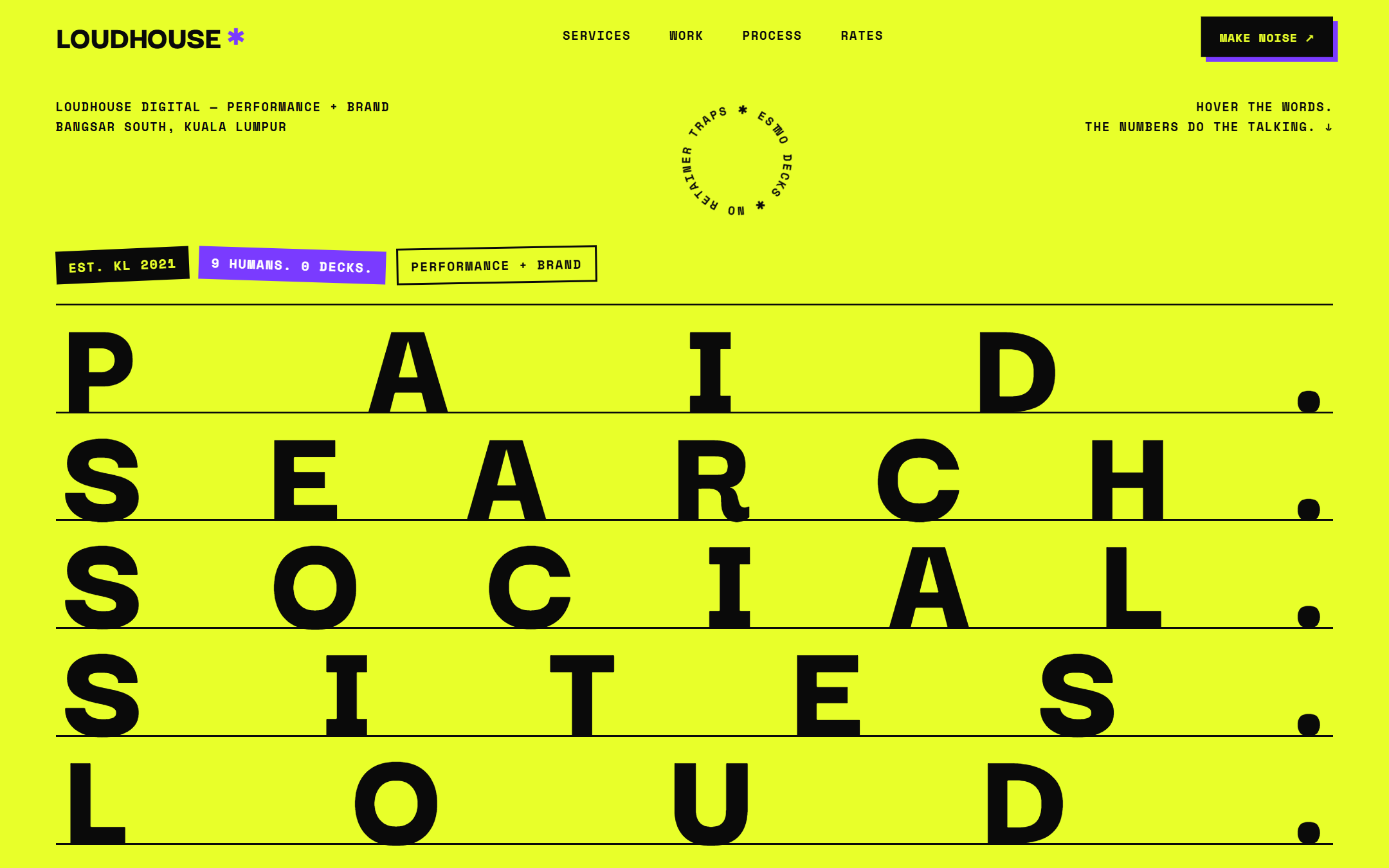 Loudhouse template — live site preview