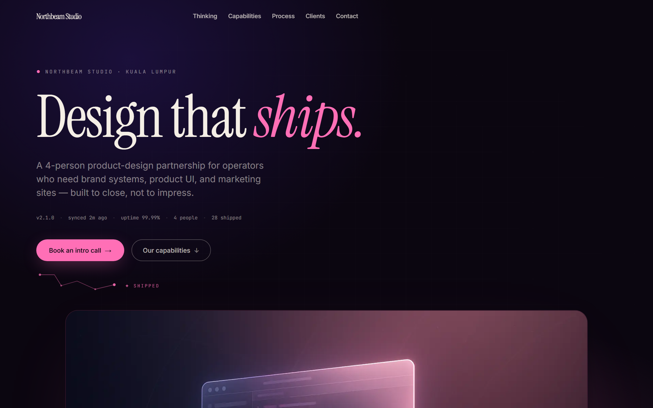 Lumen template — live site preview