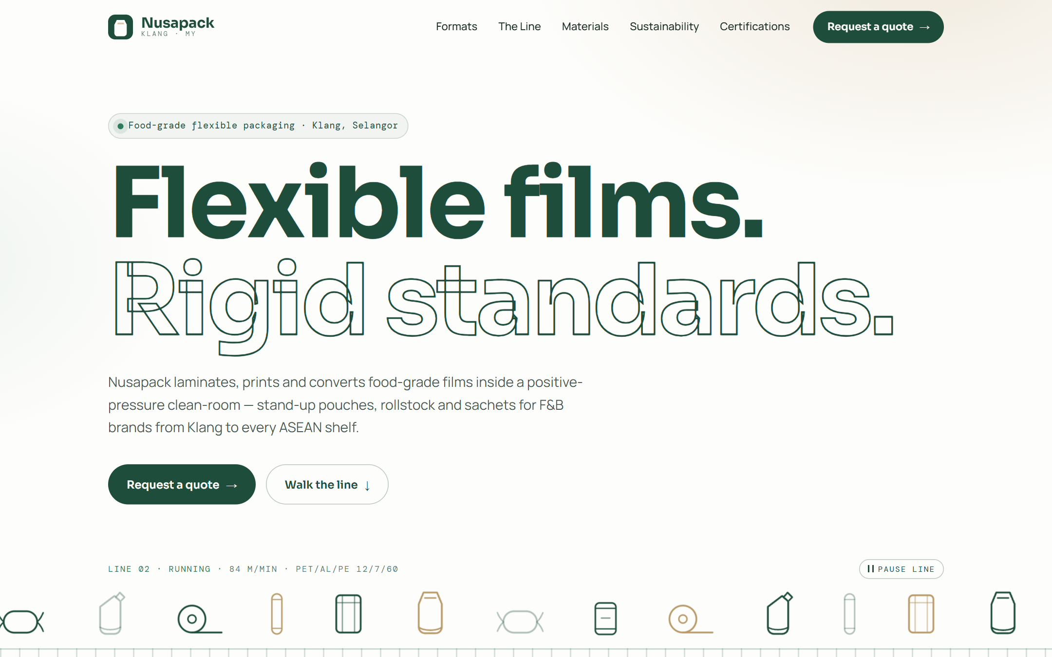 Nusapack template — live site preview