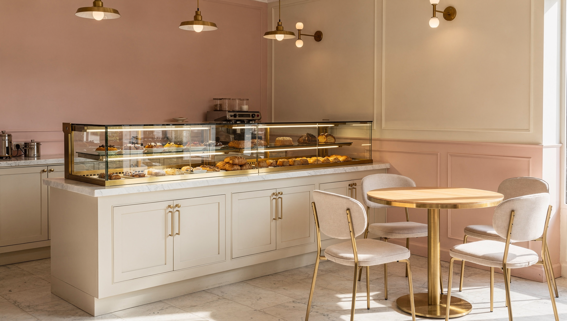 Interior of Sucré Patisserie — a bright, intimate café in Bangsar