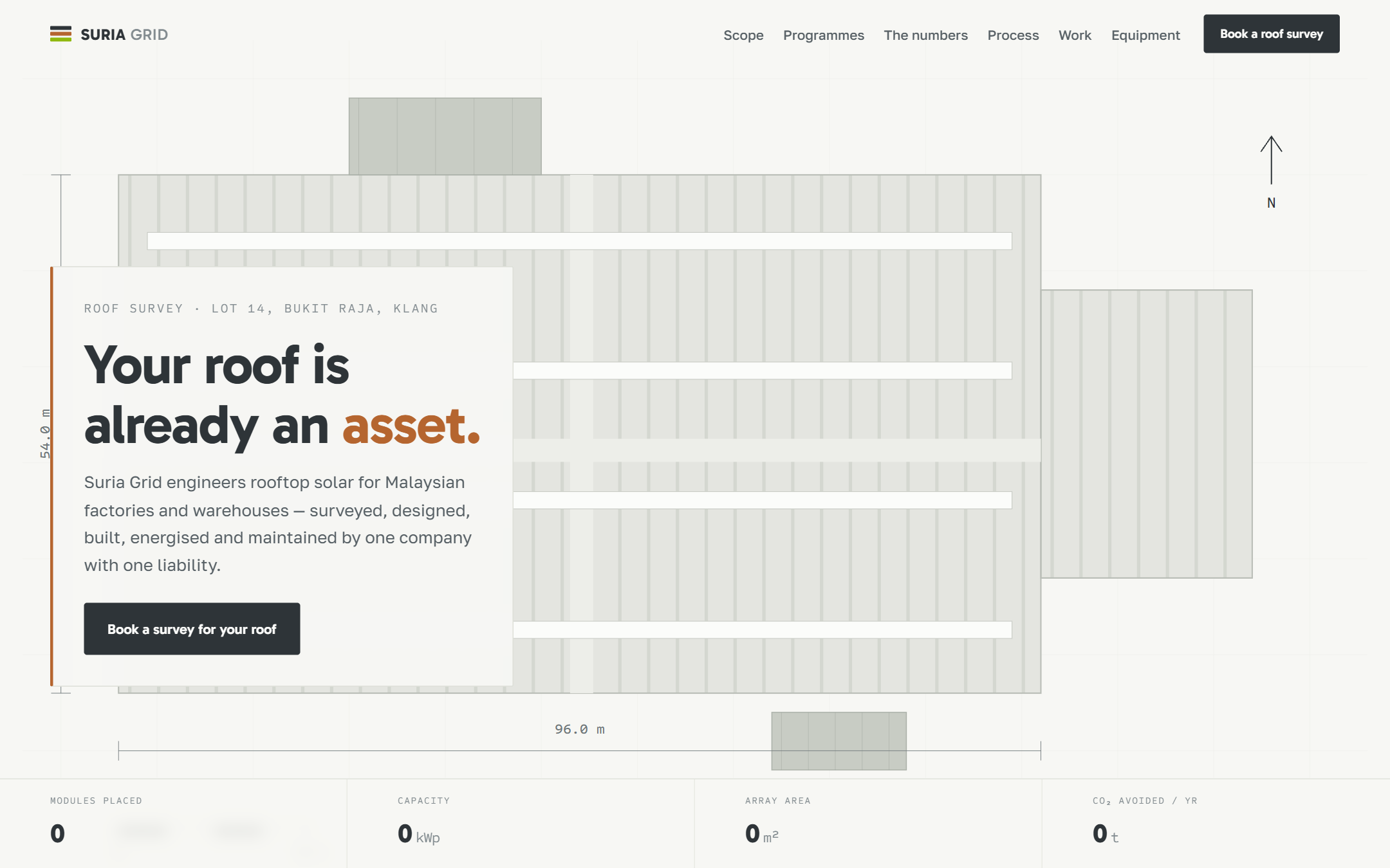 Suria Grid template — live site preview