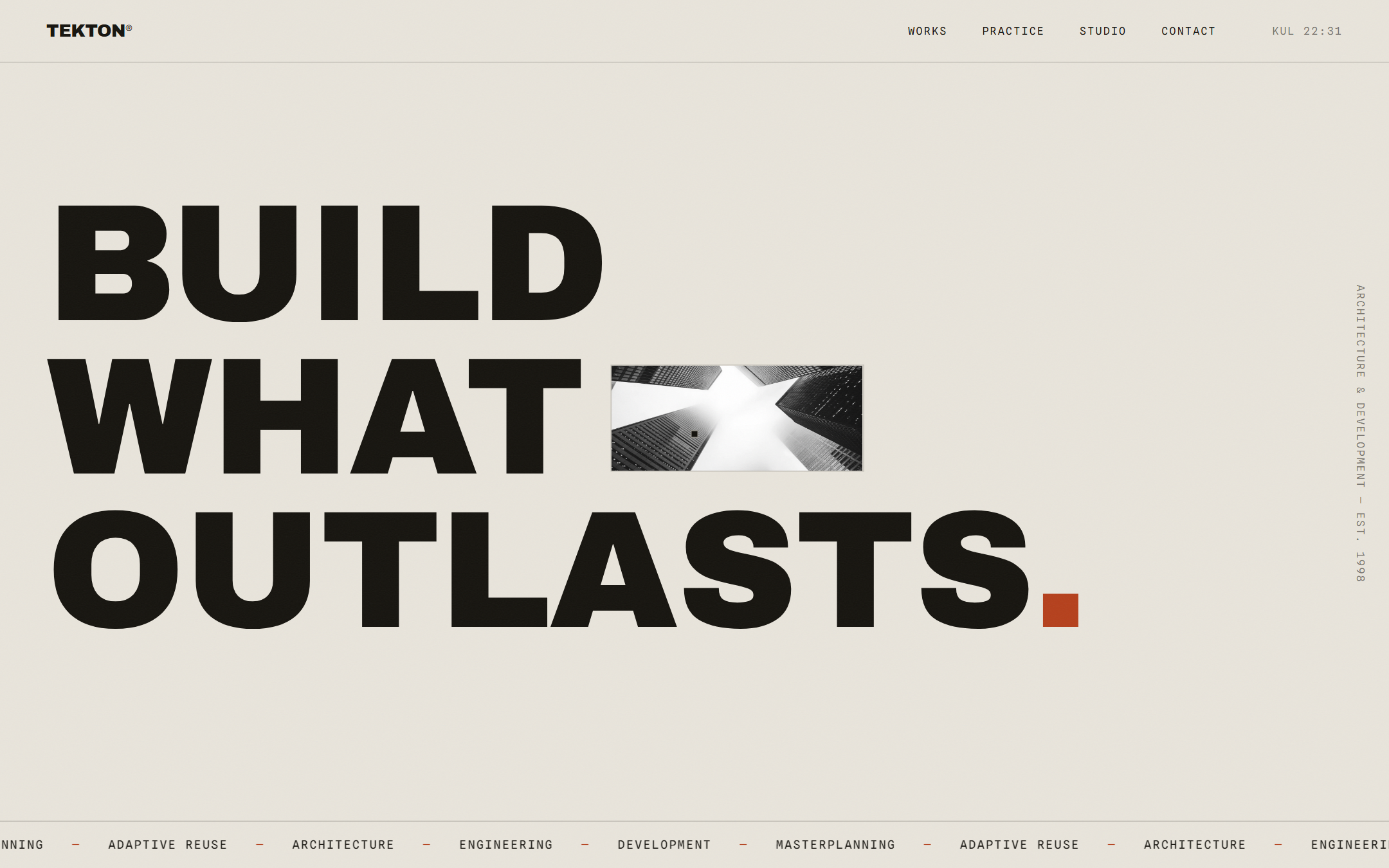 Tekton template — live site preview